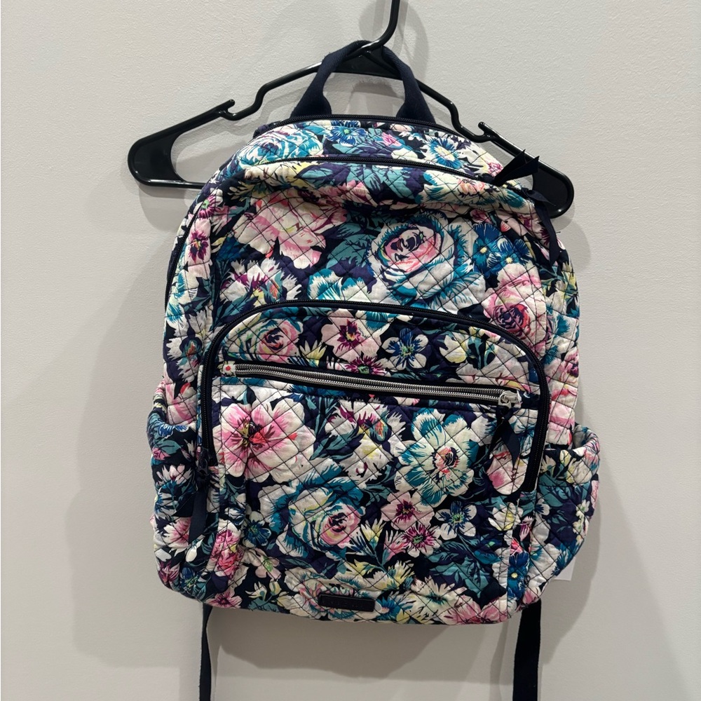 Vera Bradley Blue and Pink Floral Backpack